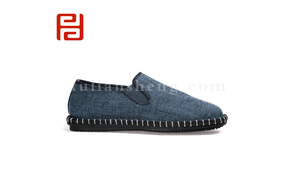 中國風夏季男士帆布鞋休閑鞋透氣老北京布鞋圖片