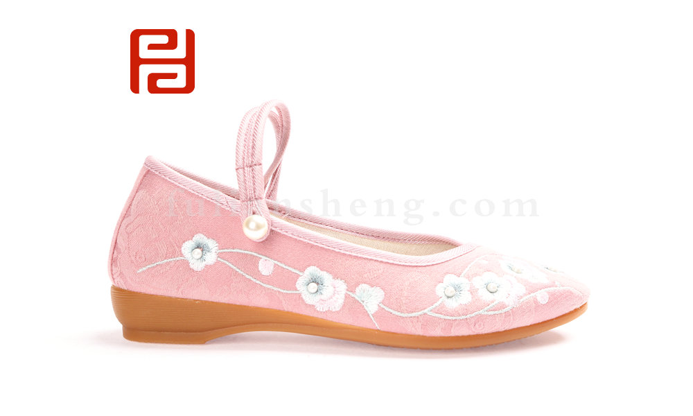 福連升暗香疏影民族風繡花鞋女鞋老北京布鞋圖片