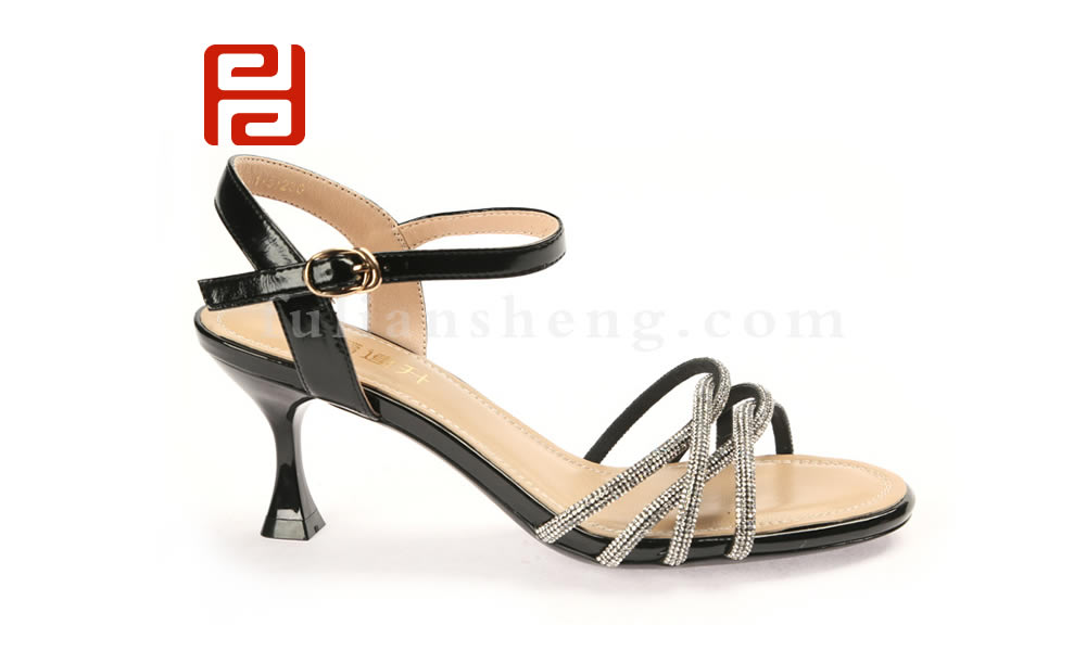 福連升夏季女涼鞋夏新款女仙女風時裝涼鞋一字帶涼鞋女圖片