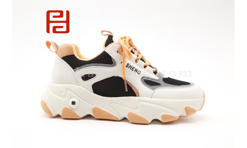 厚底增高老爹鞋女休閑百搭時尚運(yùn)動鞋棉麻透氣青年鞋圖片