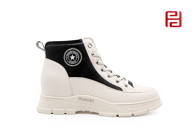 福連升休閑鞋2020冬季新款時尚運動百搭厚底顯高牛皮老爹鞋