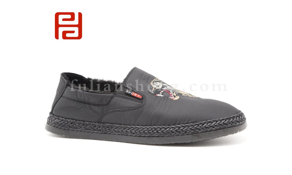 福連升老北京布鞋男鞋軟底保暖中國風一腳蹬休閑鞋圖片