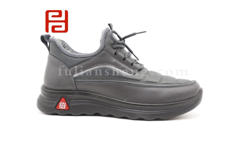 福連升2020冬季新款絲光布男保暖舒適防滑健步鞋圖片