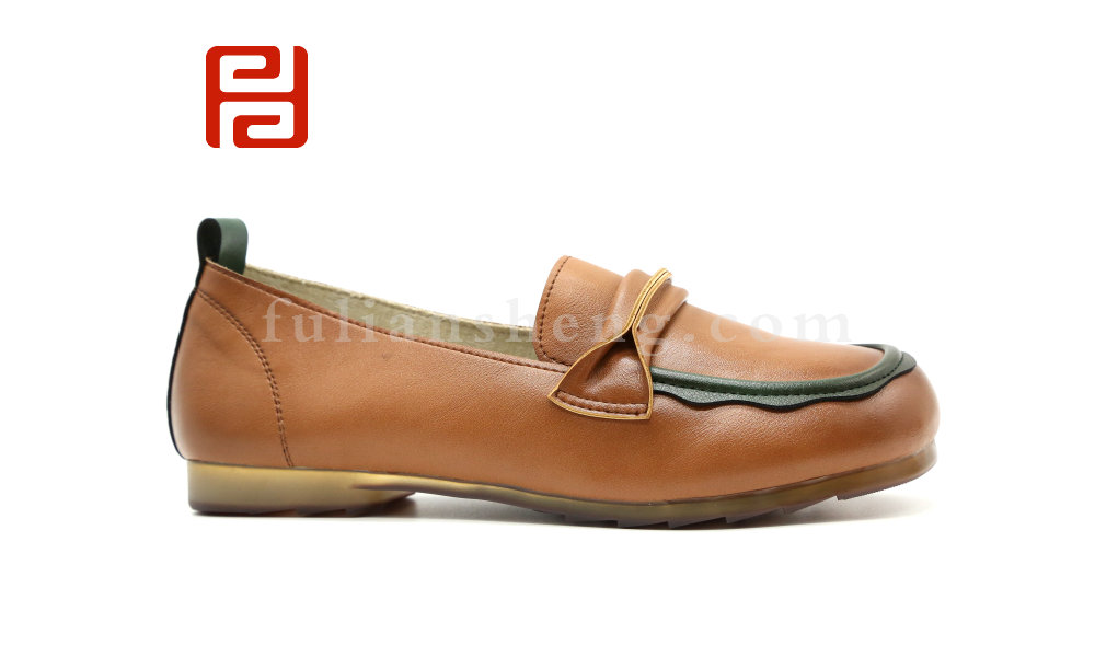 福連升春秋休閑單鞋舒適休閑手縫鞋女鞋