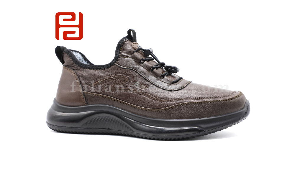 福連升冬季新款休閑生活男鞋舒適休閑養生鞋