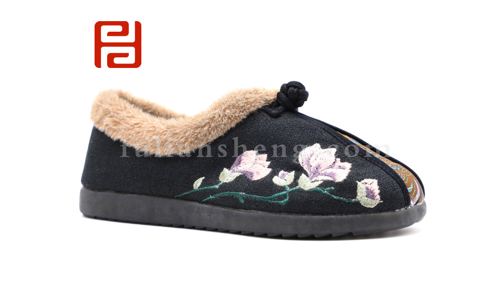 福連升冬季新款中國(guó)風(fēng)尚老北京布鞋漢唐風(fēng)韻漢舞鞋