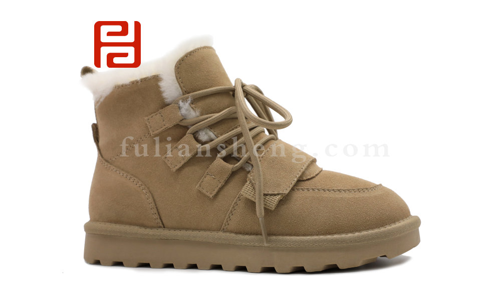 福連升冬季新款休閑生活女鞋時尚休閑雪地靴