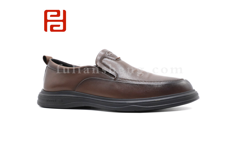 輕松工作男鞋商務休閑皮鞋3D緩震鞋墊棉麻里布