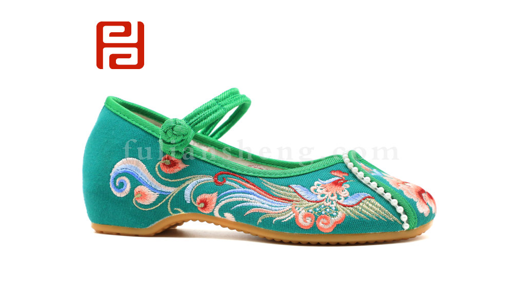 漢唐風韻春季女鞋繡花布面料牛筋鞋底棉麻里布