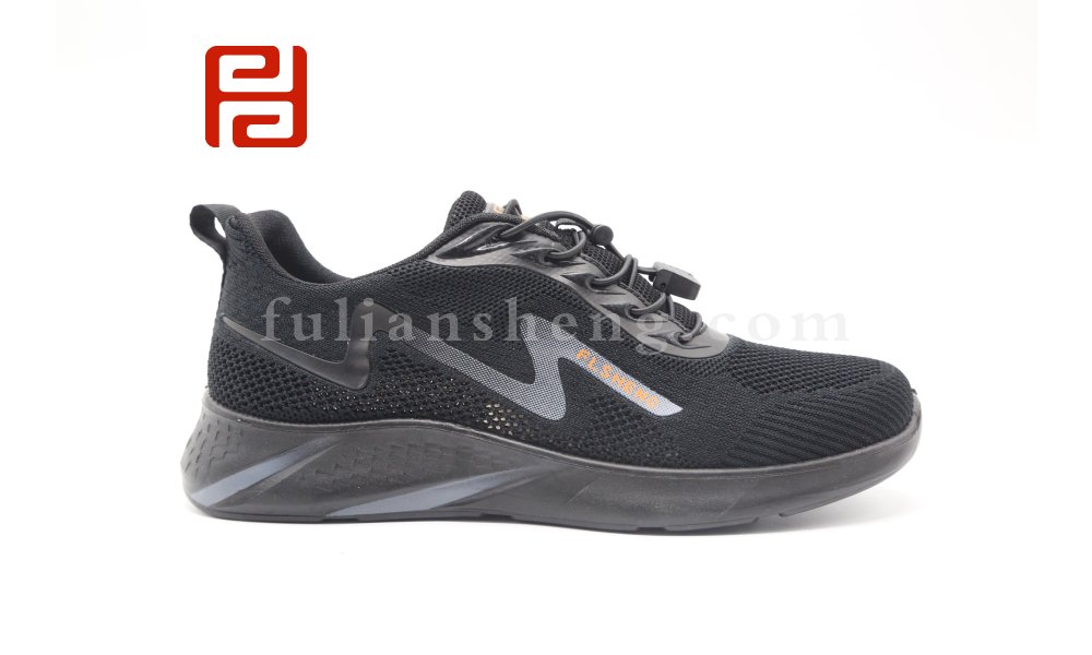 福連升夏季休閑運動飛織透氣網布漫步男鞋軟底健步鞋圖片