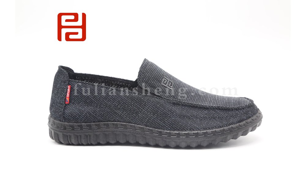 福連升夏季男鞋舒適休閑養生鞋透氣紗網布面棉麻內里圖片