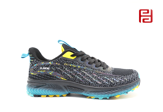 福連升休閑運動男鞋馬拉松跑步鞋旅游防滑透氣梭織鞋子