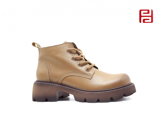 福連升秋冬季新品女鞋時(shí)尚休閑高幫低跟女鞋時(shí)尚短靴