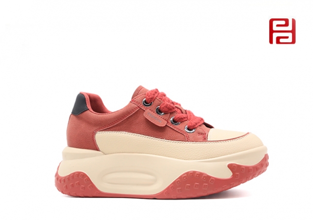 福連升春秋新款單鞋厚底女鞋時(shí)尚休閑松糕鞋子