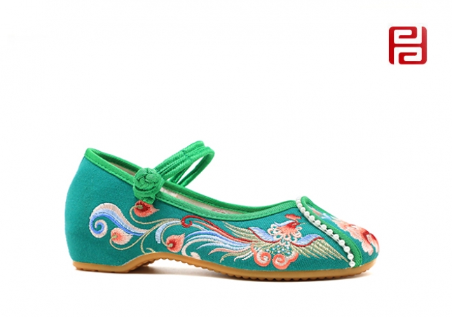 漢唐風韻春季女鞋繡花布面料牛筋鞋底棉麻里布